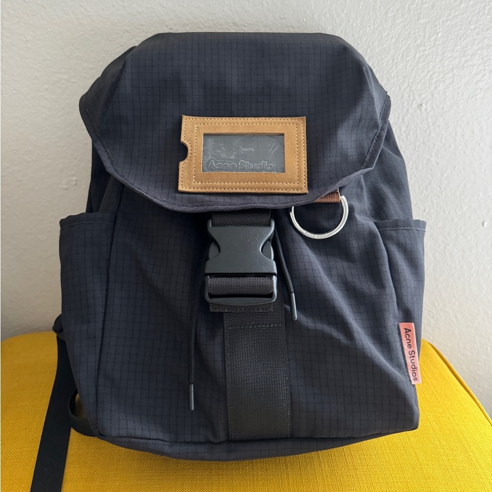 Acne Studios Nylon Box Print Backpack